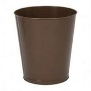 Value Collection 28 Qt Brown Round Trash Can Steel, 14-1/4" High