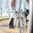 thumbnail image 6 of Uxcell 2 Pack Aluminum Alloy Bike Pegs Anti-Skid Fit 3/8 inch Axles with Stripe White, 6 of 7