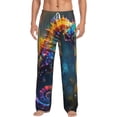 thumbnail image 2 of Lsque Neon Seahorse Underwater Realm Print Men's Pajama Pants, Lounge Pant - Comfortable Home Wear,Elastic Waistband, Stylish Design-XX-Large, 2 of 9