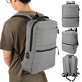 thumbnail image 3 of Mochila de tela Oxford unisex para senderismo, viajes y escalada, diseño liviano, color gris, para aventuras al aire libre, 3 of 8