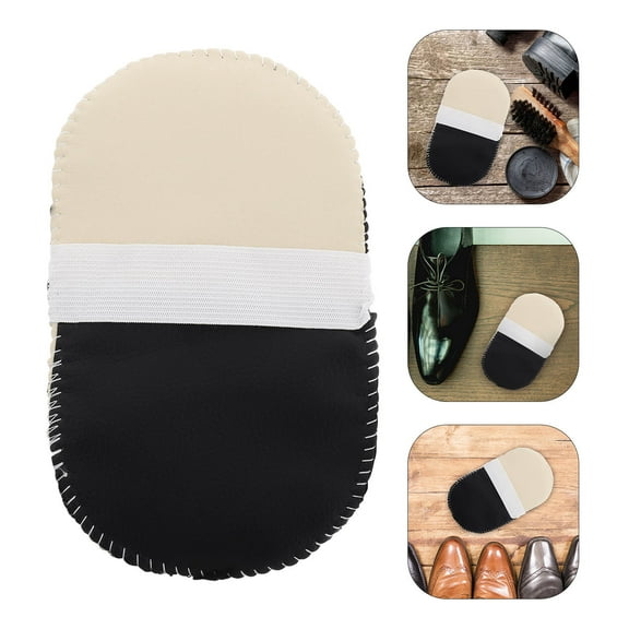 FRCOLOR Efficient Plush Shoe Cleaning Glove for PU Leather and Suede Shoe Polishing Glove Boot Polisher Shoe Cleaning Boot Polish Glove
