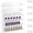 6-pack Transparent, variant on JUANCHENG Transparent Wave for Acrylic Nail Polish Organizer - 6 Pack Wall-Mounted Cosmetic