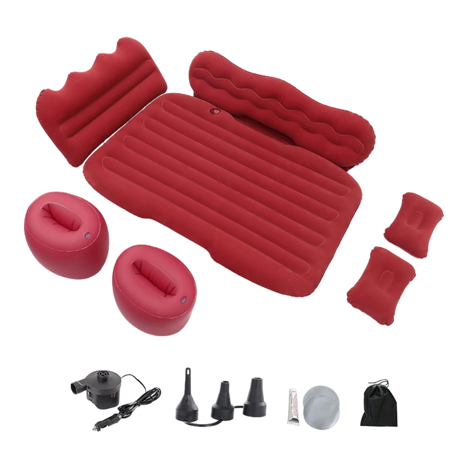 GARENDE Inflatable Car Air Mattress Camping Air Mattress Bed for MPV Automotive Red