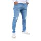 thumbnail image 2 of Pantalón rasgado de mezclilla stretch John Silver Corte skinny Color azul froster claro, 2 of 5