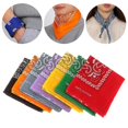 thumbnail image 3 of Bufandas cuadradas estampadas para mujer, suministros deportivos, pulsera, pañuelo de Paisley, tocados, 3 of 5
