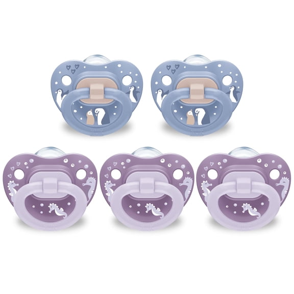 NUK Orthodontic Pacifiers, 6-18 Months, 5 Pack