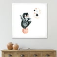 thumbnail image 3 of Designart 'Little Penguin With Planets and Stars II' Farmhouse Framed Art Print, 3 of 4