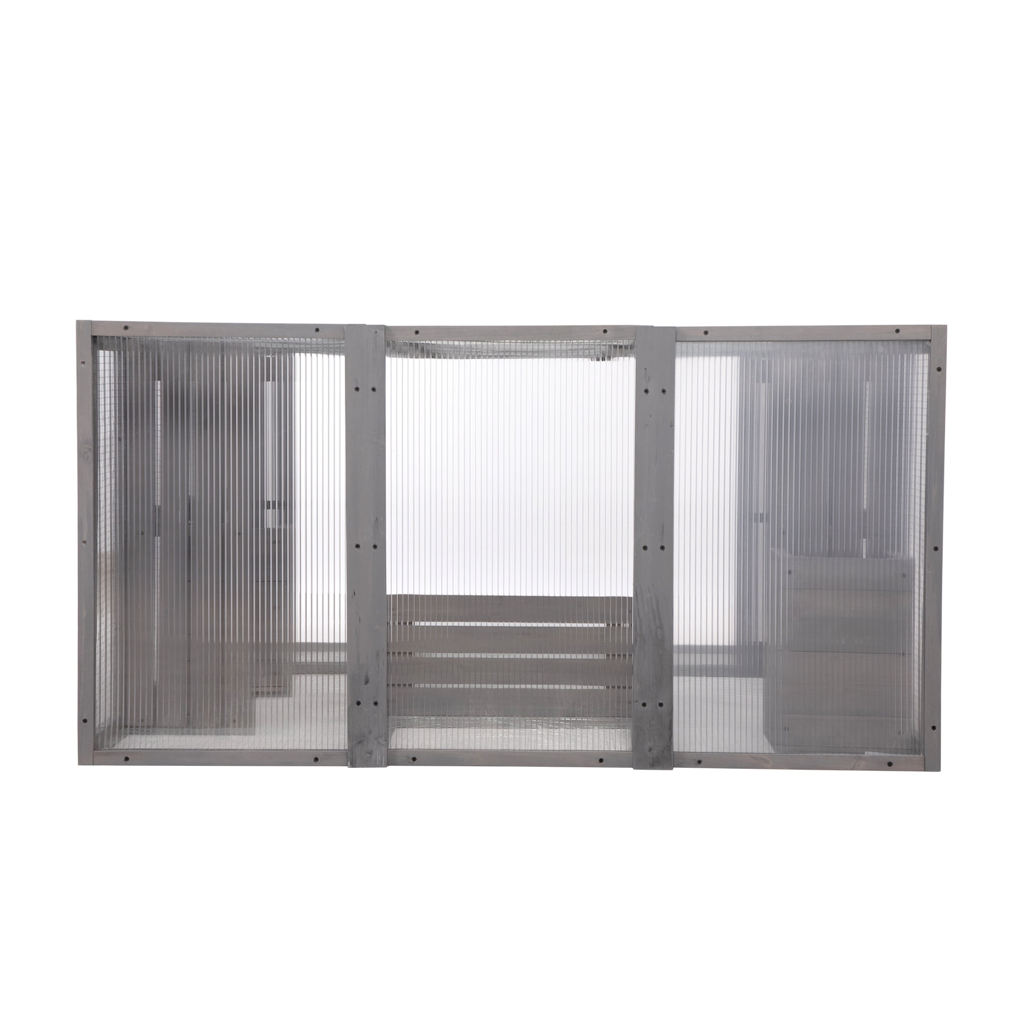 Pefilos 70" Outdoor Cat House Large Cat Shelter Enclosures Wood Animal Cage with 6 Platforms, Gray Pefilos 70" Outdoor Cat House Large Cat Shelter Enclosures Wood Animal Cage with 6 Platforms, Gray