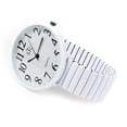 thumbnail image 3 of STC White Super Large Case Stretch Band Easy to Read Unisex Watch, 3 of 5