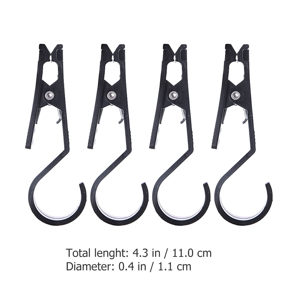 16 Pcs Outdoor Tent Hook Tent Pegs Tarp Fastener Rope Buckle Awning Clips Outdoor Tent Clip