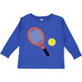 thumbnail image 3 of Inktastic Tennis Racket and Ball Boys or Girls Long Sleeve Toddler T-Shirt, 3 of 5