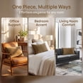 thumbnail image 7 of REGALWOVEN Pack of 2 Velvet Decorative Throw Pillow Covers Modern Cushion Covers with Zipper Brown 20" x 20", 7 of 7