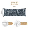 thumbnail image 2 of KLL Ultra Soft Microfiber Body Pillow Cover/Pillowcases 20"x54" with Hidden Zipper Closure-Small White Flowers, 2 of 5