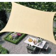 thumbnail image 1 of Toldo de vela de sombra rectangular beige de 10' x 16.5', 95% de bloqueo UV, permeable al agua y al aire, comercial y residencial, 1 of 4