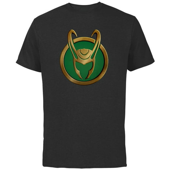 Marvel Loki Series Icon - Short Sleeve Cotton T-Shirt for Adults - Customized-Black
