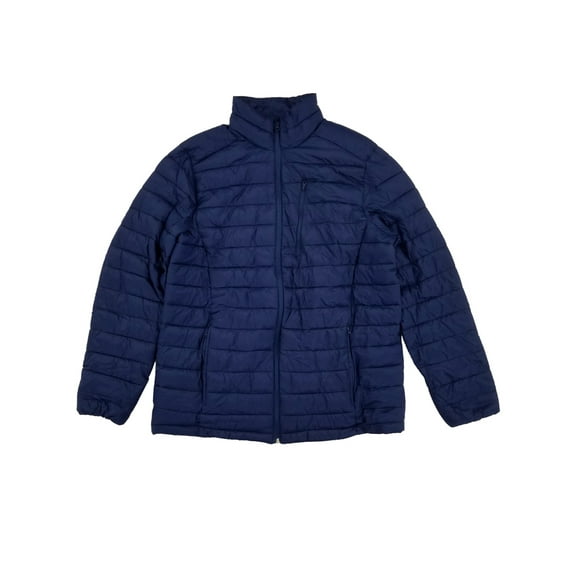 Mens Big & Tall Navy Blue Quilted Lightweight Packable Puffer Jacket Coat LT