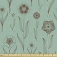 thumbnail image 1 of Botany Sofa Upholstery Fabric by the Yard, Classic Bouquet Petals Shabby Flowers Retro Floral Fragrance Beauty Theme, Decorative Fabric for DIY and Home Accents, Taupe and Sea Green by Ambesonne, 1 of 5