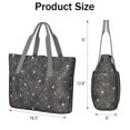 thumbnail image 3 of Tote Bag for Women - Halloween Colorful Spider Web Pattern Shoulder Bag - Large Utility Work Duffle Bag with Zipper Handbag for Travel, Work, Sprots, 3 of 5