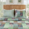 thumbnail image 4 of Greenland Home Jasmin - Vintage Boho - Quilted Pillow Sham, Jade, Standard-20x26-inch, 4 of 5