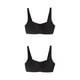 thumbnail image 3 of Sonducket Sujetadores sin costuras Sujetador Ropa interior Mujer Sexy Intimates Acolchado Cómodo Inalámbrico Deporte Ultrafino Negro 2piezas, 3 of 6