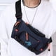 thumbnail image 5 of Bolso de nailon para exteriores, bolso deportivo impermeable para el pecho, bolso de gran capacidad para montañismo y equitación, color azul, 5 of 5