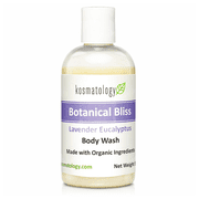 kosmatology® Botanical Bliss Organic Body Wash | Moisturizing Body Cleanse | Nourishing, Clean Ingredients, Infused with Lavender and Eucalyptus Essential Oils | 8 fl oz