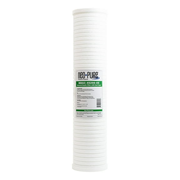 Neo-Pure Whole House Sediment Filter, 4.5” Diameter, MBGC Series (20", 5 Micron)