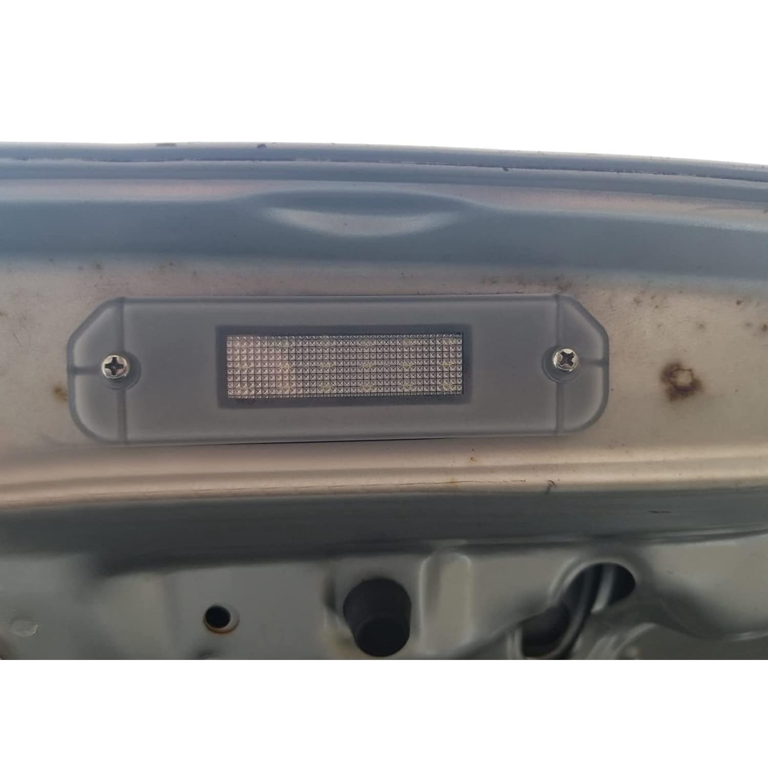 OEM-Fit 18-SMD Full LED License Plate Light Assembly For Honda 1996-2000 Gen6 Civic Coupe, 1993-1997 Del Sol Hatchback, Replace OEM Incandescent Lamps