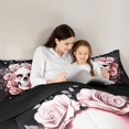 thumbnail image 5 of Homewish Romantic Valentine Twin Comforter Set,Rustic Floral Spooky Gothic Skeleton,Breathable Reversible Decor For Girls Kids,2-Piece, 5 of 8