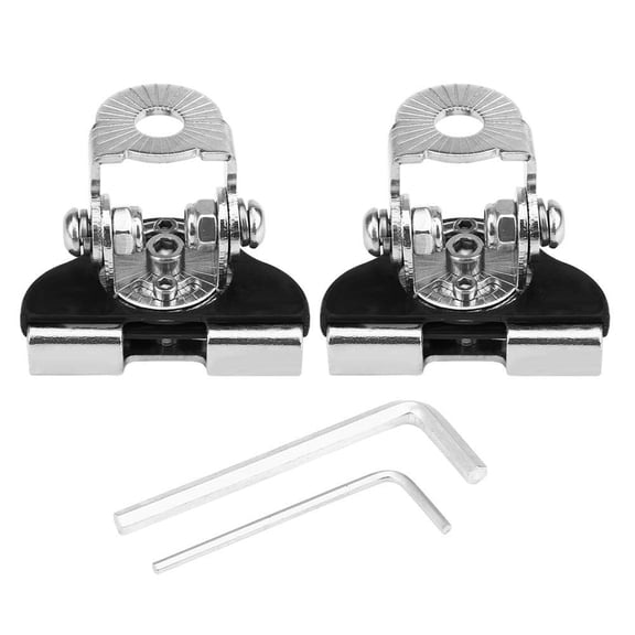 Rollbacks & More 2Pcs Universal Hood Mount Led Light Bar Mounting Brackets Adjustable Clamp Pillar Holder Work Stainless Steel for Truck SUV No Need Drilling