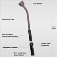 thumbnail image 6 of Restmo 24 Inch Metal Watering Wand, Gentle Shower Sprayer with Thumb Flow Control, Heavy Duty Garden Hose Wand for Hanging Baskets, Shrubs, Flowers, Brown, 6 of 7