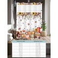 thumbnail image 6 of No Hook Cloth Fabric Shower Curtain with Snap in Liner, Fall Gnomes Waterproof Shower Curtains Set with See Through Top Window, Thanksgiving Pumpkin Squirrel Sunflower Leaves Bath Curtains 36"x72", 6 of 6