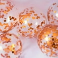 thumbnail image 3 of KIRIKOU Pack of 24 Pieces Orange Confetti Balloons 12 Inch Latex Party Balloons for Party Decorations, Wedding, Engagement, Bridal, Birthday and Shower (Orange), 3 of 5