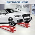 thumbnail image 4 of Hydraulic Car Ramps 2 Pack - 11000Lbs Capacity Low Profile Vehicle Ramps for Oil Changes, Trucks, Trailers & Garage Auto Repair, Heavy Duty Steel Construction, Red, 4 of 6