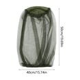 thumbnail image 3 of Aodebiao Filet à Tête d'Insecte en Maille Fine avec Chapeau pour la Pêche, la Randonnée, Protection contre les Insectes, Capuche Ventilée, Couvre-Visage Anti-Moustiques, 3 of 6