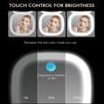 thumbnail image 3 of SUSIELADY Touch Screen LED Makeup Compact Mirror Double Sided Travel Makeup Mirror 1X/5X Magnification Lighted Cosmetic Foldable Mirror, 3 of 5