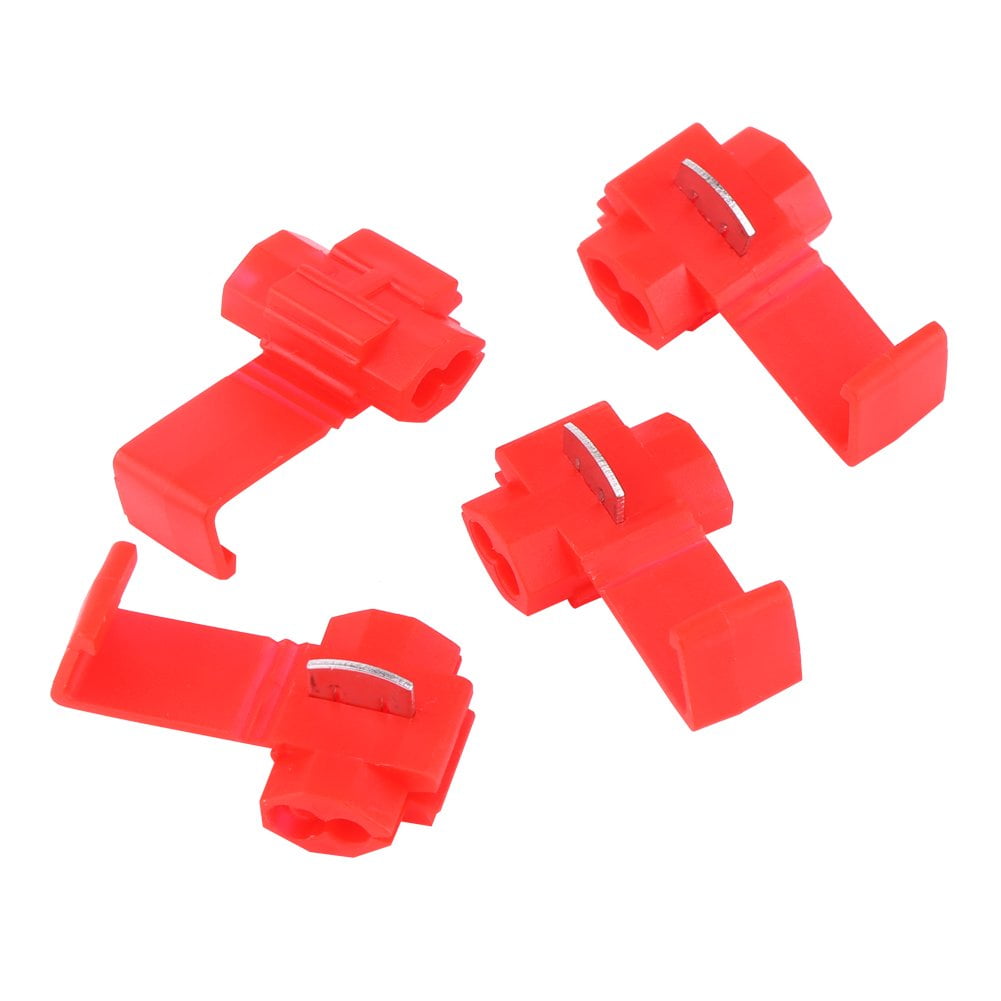 Lötverbinder Mit Schrumpfschlauch Free Ship 100x Red 22-18 Awg T-taps & Male Wire Connectors Splice Electrical Wir T-Taps Drahtverbinder Elektrisch 22-18 AWG 100 Stück
