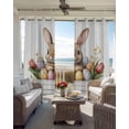 thumbnail image 6 of Bunny Eggs Easter Blackout Curtains for Bedroom Living Room Darkening Curtains 96 Inches Long Spring Botanical Blossom Motif Window Curtain 2 Panels Set Window Treatment Grommet Drapes 52"x96", 6 of 9