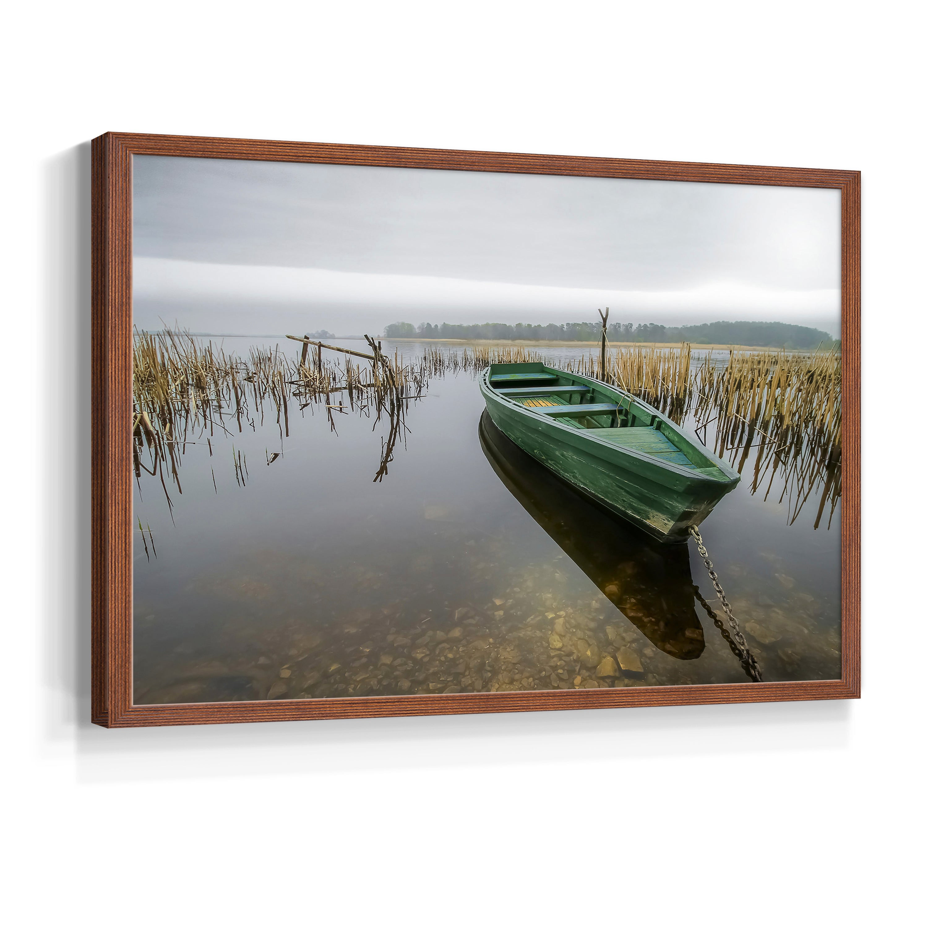 Green One by Mike Calascibetta - Restickable Framed Giclée Print