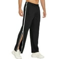 thumbnail image 1 of ORQ Men Zip Pocket Solid Loose Fitting Sports Pant, 1 of 6