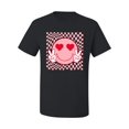 thumbnail image 2 of Wild Bobby Cute Trippy Peace Heart Valentine's Day Peace Hipster Vibes Men Tee, 2 of 6