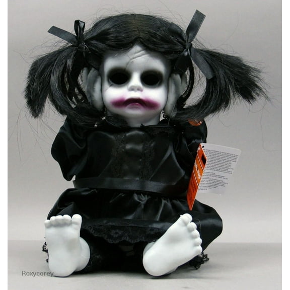 Scary Haunted Doll Halloween Table Top Decoration Animated  Spooky Prop 14 in - Lifting Head