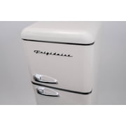 Frigidaire 7.5 Cu. ft. Retro Refrigerator, Apartment Size Top Mount Fridge with Chrome Handles, Cream EFR756