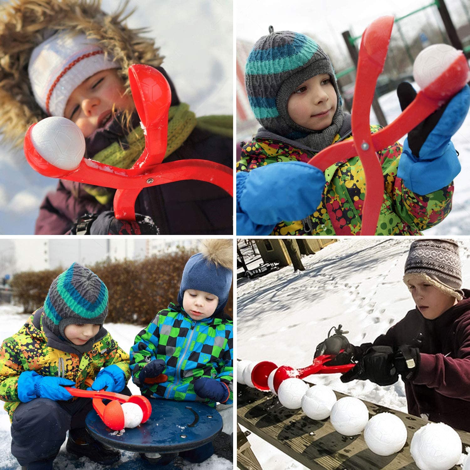 Toyvian 7pcs Snowball Makers Play Snow Game Toys Kids Outdoor Winter Toys  Snowball Making Tools for Adults Kids Snowball Fights