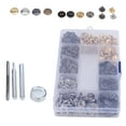 thumbnail image 3 of Leather Snap Fasteners Kit Leather Snap Tool Snap Fasteners Button Snaps Kit for DIY Crafts Jacket Backpacks Shirts, 3 of 8