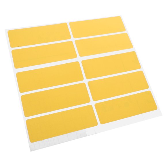 FENGGUIQU 10Ud Etiquetas Adhesivas Amarillas Para Marcar Escritorios Con Material PVC Y Uso En Oficina