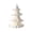 C, variant on Tabletop Christmas Tree, Ceramic Four Tier Tree Figurine with Lights for Mantel Console Table Desk and Seasonal Display, White
