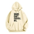 thumbnail image 3 of WEAIXIMIUNG Sweat à Capuche Zippé pour Femmes, Manches Longues, Imprimé Graphique, Léger, Pull de Football, 3 of 4