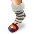 thumbnail image 2 of BambooMN Extra Thick Cozy Fuzzy Animal Thermal Cabin Plush Fleece-lined Knitted Crew Socks, 2 of 6