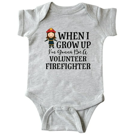 

Inktastic Volunteer Firefighter Future Girls Gift Baby Girl Bodysuit